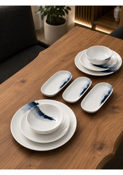 9 Parça Blue Wave Gourmet Yemek Takımı Çok Renkli