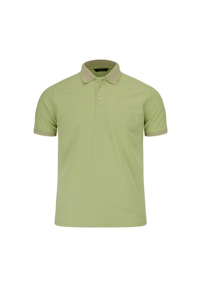 Hatemoğlu Yeşil Regular Fit Polo Yaka 100% Pamuklu Tişört Yeşil - Mavi
