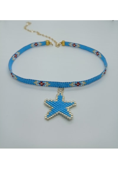 Miyuki Yıldız Choker Kolye Çok Renkli