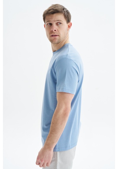 AR-MA Arma Erkek Regular Fit Basic Süprem Bisiklet Yaka Tişört Y29344472002 Mavi