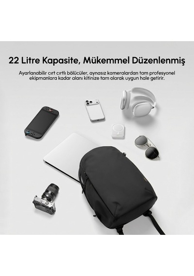 Ulanzi Yy038 Urban Travel V2 22l Fotoğraf Makinesi Sırt Çantası Siyah - B222