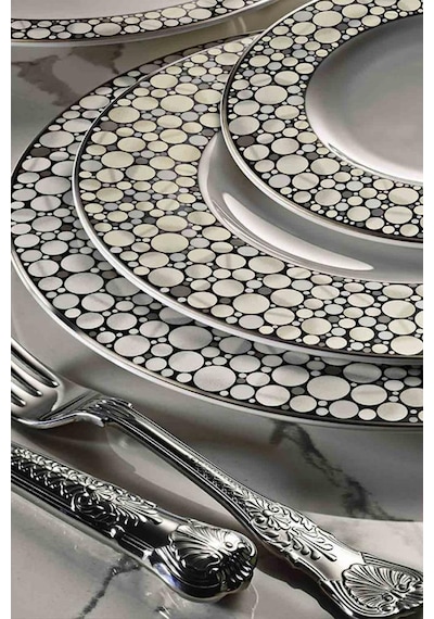 Royal Canterbury Silver Pearl Yemek Takımı 72 Parça