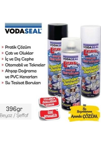 Vodaseal Leak Fix Sprey Kauçuk Kaplama 396Gr Beyaz Vodaseal Leak Fix Sprey Kauçuk Kaplama 396Gr Beyaz