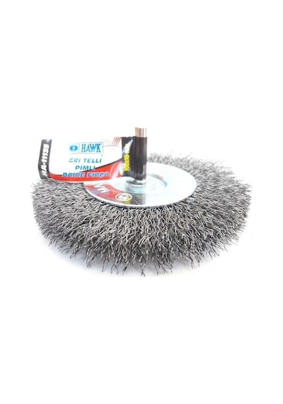 Ha11135 Pimli Gri Tel Daire Fırça 100x10 Mm