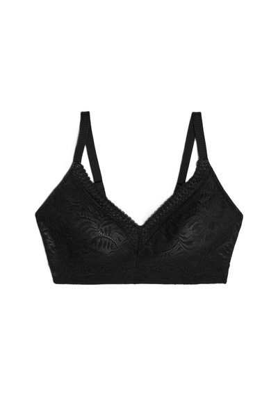 Marks & Spencer Flexifit:trade Mark: Dantel Detaylı Balensiz Toparlayıcı Sütyen Siyah