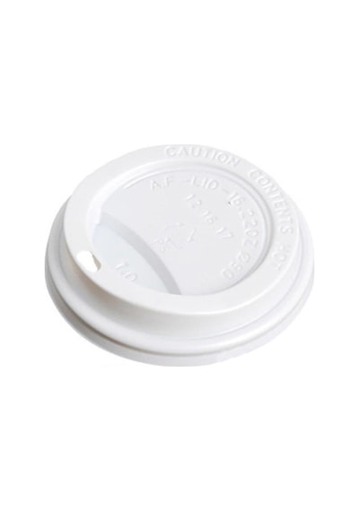 Sıcak Karton Kağıt Çay Kahve Bardak Kapağı - Emzikli Kapak - 8 Oz - Beyaz - 1000 Adetlik Koli