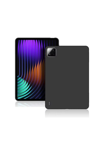 Forzacase Xiaomi Pad 7 / Pad 7 Pro 11.2 İnch Tablet İle Uyumlu Silikon Kılıf Siyah - Fc155 Arka Kapak
