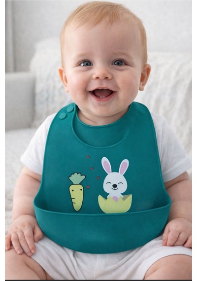 Silikon Bebek Mama Önlüğü Çocuk Mama Önlük Leke Tutmaz Yıkanabilir 814498153
