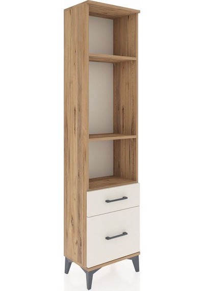 Arges Dolap 3 Raflı 2 Çekmeceli 44x30x182 Çam-aytaşı Atlas Çam
