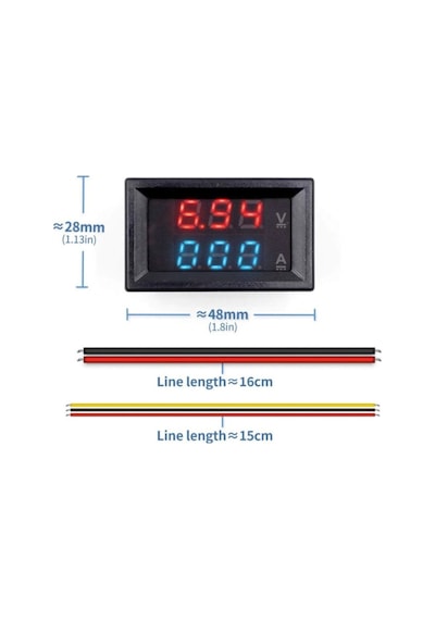 100v 10a Voltmetre Ampermetre Dsn-vc288
