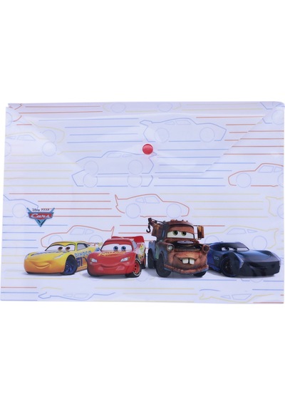 Keskin Color Disney Cars Çıtçıtlı Zarf Dosya A4