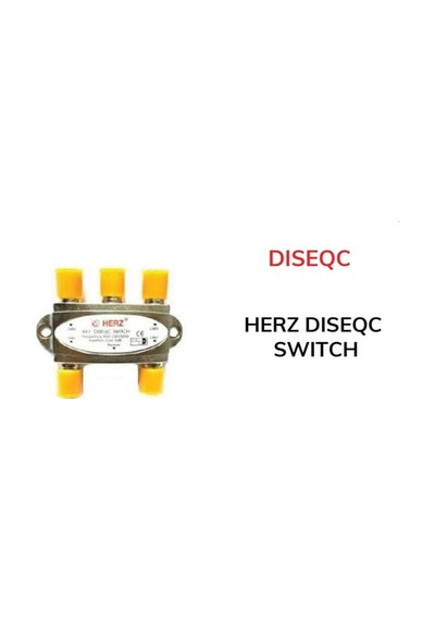 Herz 4x1 950-2400mhz 3db Diseqc Switch Uydu Birleştirici Çok Renkli