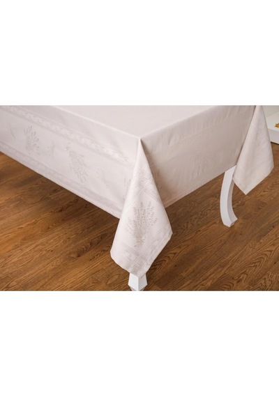 Demet Lüx Jakar Polycotton Kumaş Taş Masa Örtüsü 160x220 Cm - 1064 Çok Renkli