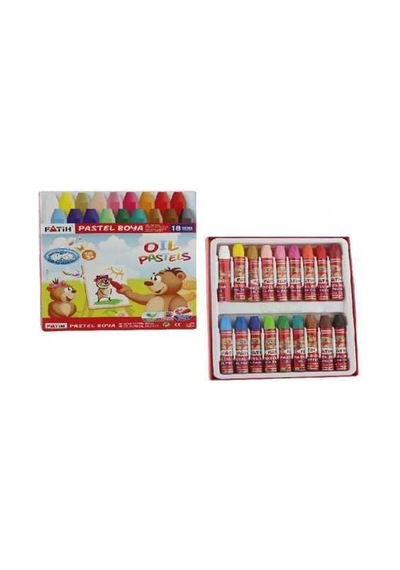 Fatih Pastel Boya Karton Kutu 18 Renk 50330 Çok Renkli