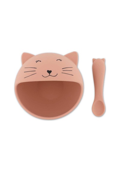 Mrs. Cat - Silikon Bebek Yemek Seti 2 Adet