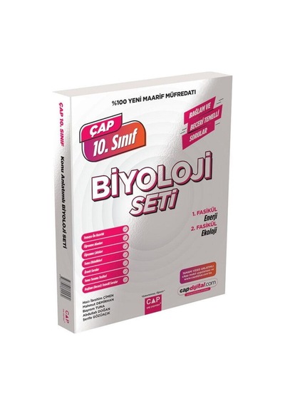 Çap Yayınları 10. Sınıf Biyoloji Maarif Model Set