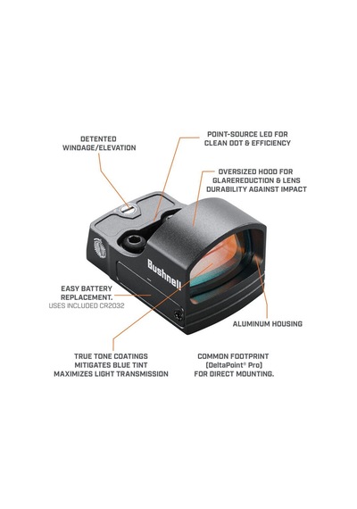 Bushnell Rxs - 100 1 x 25 Red Dot Siyah