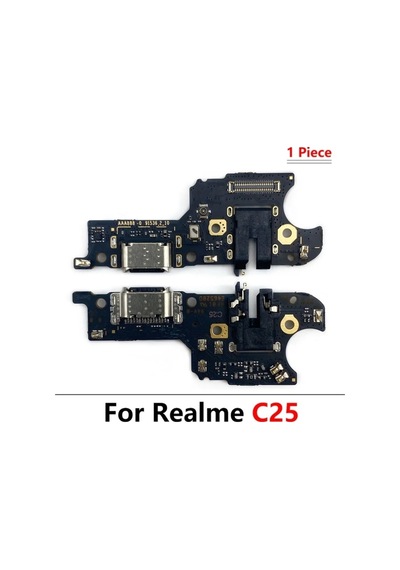 Realme C25 Şarj Soketi Kulaklık Soketi Çok Renkli