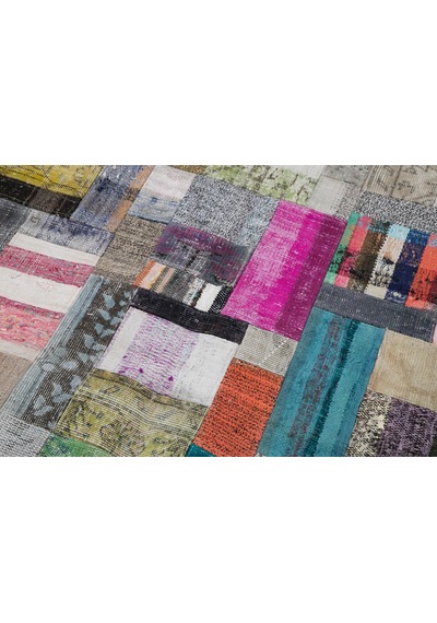 Bespoky 30275 Geometrik Desenli Salon Kilimi Gri