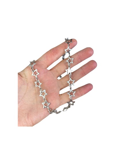 Full Yıldız Motifli Silver Bileklik Renkli