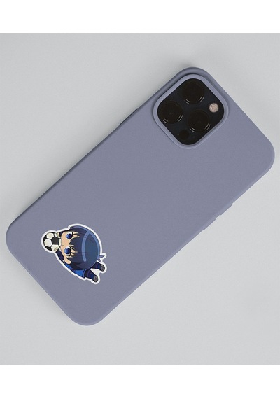 İsagi - Bluelock-yoichi Isagi - Parlak Kağıt -2li Sticker Set-telefon Süsleme Blue Lock Mor
