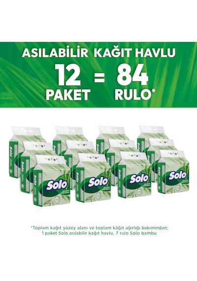 Solo Asılabilir Kağıt Havlu 1=7  12'li