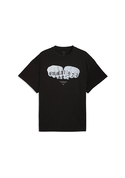 Puma Swish N İnk Tee I Erkek Basketbol Tişörtü 63465801 Siyah Siyah