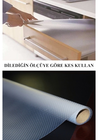 Eva Raflık Kaymaz Dolap İçi Çekmece Raf Örtüsü Kaydırmaz 45 Cm X 5 Metre
