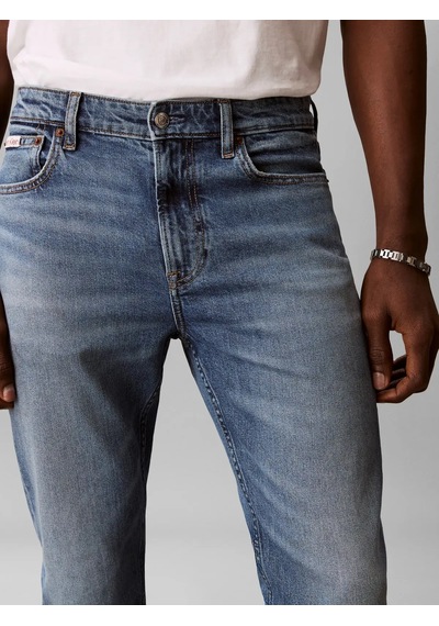 Calvin Klein Slım Taper Blue Tıde, R7o, 32, 32 Mavi Erkek Kot Pantolon