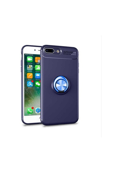Apple Uyumlu iPhone 7 Plus Kılıf Zore Ravel Silikon Kapak Mavi