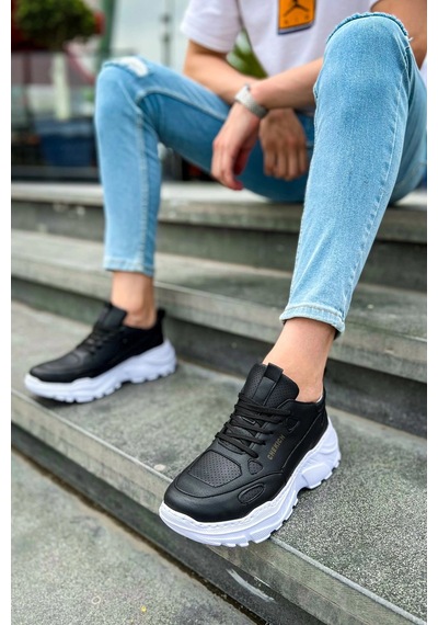 Chekich Ch089 - Cbt Low Top Lace Up Erkek Ayakkabı Sıyah Siyah