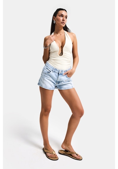 it's basic Kadın Ice Renk 4s6-3 Mom Fit Cep Detaylı Komfort Kumaş Denim Şort Ice Rengi it's basic Kadın Ice Renk 4s6-3 Mom Fit Cep Detaylı Komfort Kumaş Denim Şort Ice Rengi