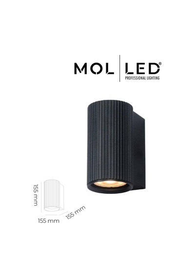 Molled Aura Serisi Siyah Dekoratif Gu10 Duylu Aplik - Mol8101