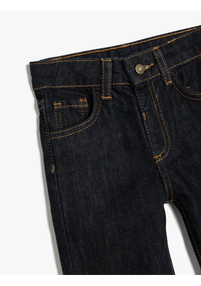 Koton Kot Pantolon Cep Detaylı Beli Lastikli Pamuklu Orta İndigo 5wmb40012td İndigo Indigo Koton Kot Pantolon Cep Detaylı Beli Lastikli Pamuklu Orta İndigo 5wmb40012td İndigo Indigo
