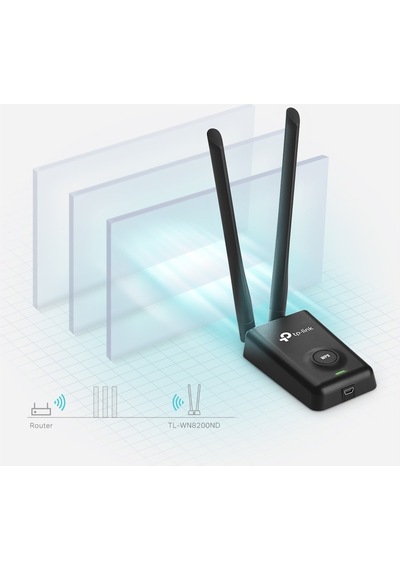 Tp-Link Tl-Wn8200Nd Kablosuz.300Mbps.Yüksek Güçlü Usb Sinyal Alıc