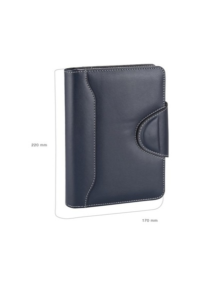 Organizer Ajanda Tarihsiz Çizgili 17x22 CM - Lacivert