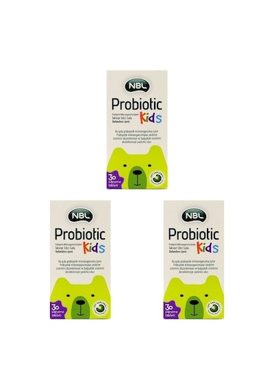 Nbl Probiotic Kids 30 Çiğneme Tableti-3 Adet-
