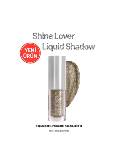 Cre'ars Shine Lover Liquid Shadow 08 Green Shimmer