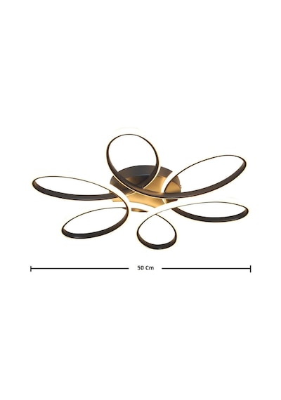 Papatya Model Led 50cm, Tavan Lambası, Modern Ayınlatma, Dekoratif Şık Avize Beyaz