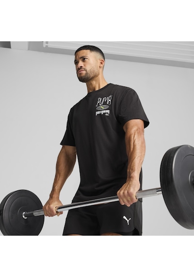 Puma 52657001 M Graphics Train Relaxed Tee Erkek Spor Tişört SIYAH