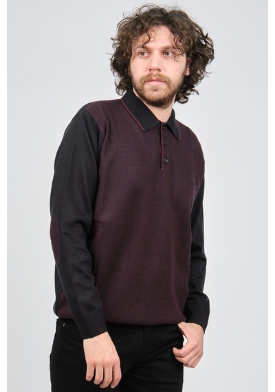 Pelikan Erkek Polo Yaka Kazak 1578418 Bordo Bordo