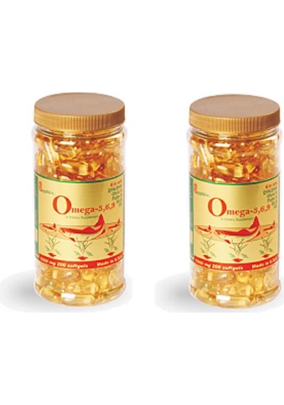 Sapphire Omega-3,6,9 Softgel 200 Yumuşak Kapsül 2 Kutu