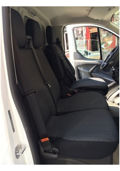 Ford Transit Custom 2012-2021 Koltuk Kılıfı Araca Özel 2+1 Kişili