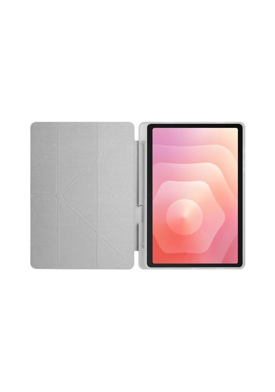 Xiaomi Redmi Pad 2 11 İnç Kılıf Standlı Kalem Bölmeli Akıllı Trifolding Silikon Koruyucu Kapak Space Grey