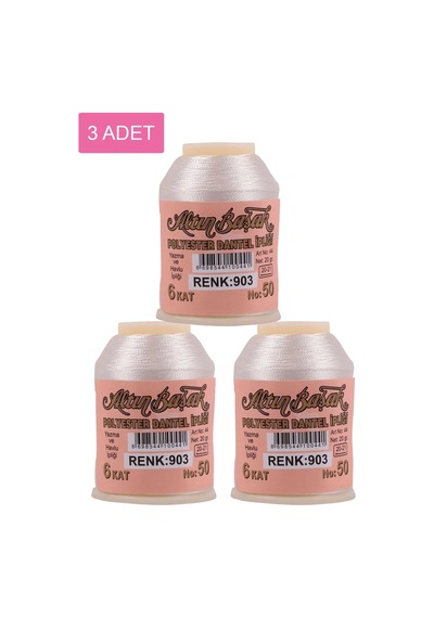 3 Adet Altınbaşak Oya Ve Dantel İpi 20 Gr - Royaleks - No: 903
