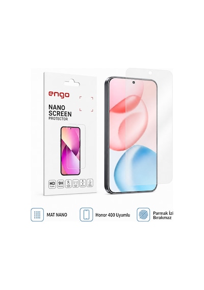Honor 400 Mat Ekran Koruyucu Parmak İzi Bırakmaz Şeffaf