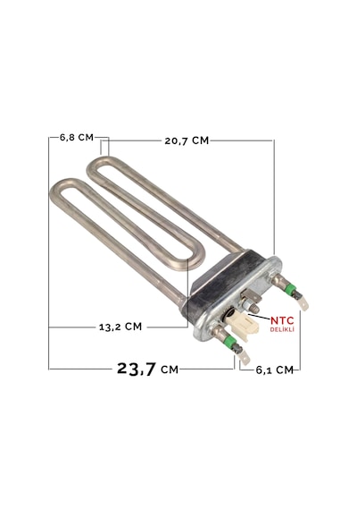 Bosch Uyumlu Wdu28590  Çamaşır Makinesi Termikli Rezistans Artiko