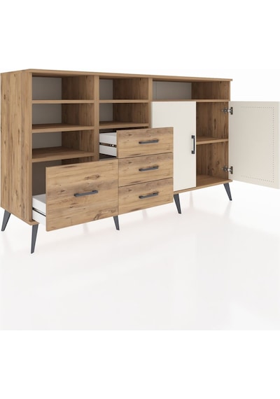 Hyperion Konsol 7 Raflı 4 Çekmeceli 2 Kapaklı 176x44x99 Çam-aytaş Çam-aytaşı/çam Hyperion Konsol 7 Raflı 4 Çekmeceli 2 Kapaklı 176x44x99 Çam-aytaş Çam-aytaşı/çam