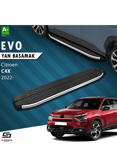 S-dizayn Citroen C4 X Evo Krom Yan Basamak 183 Cm 2022 Üzeri