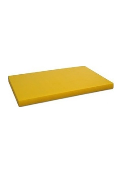 Polietilen Kesme Tahtası Sarı 30X40X2 Cm Kalınlık Kasap Şarküteri